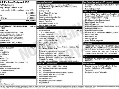 Used 2025 Buick Enclave Preferred image 3