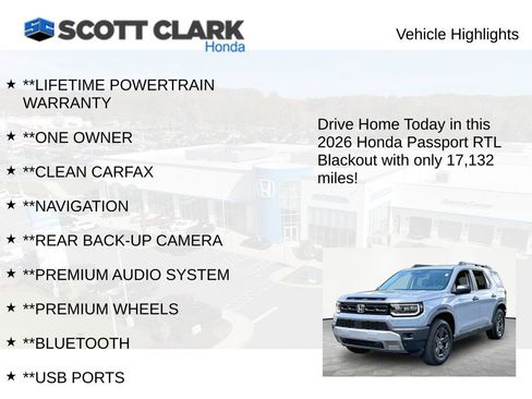 Used 2026 Honda Passport RTL image 11