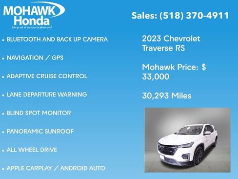 Used 2023 Chevrolet Traverse RS image 7