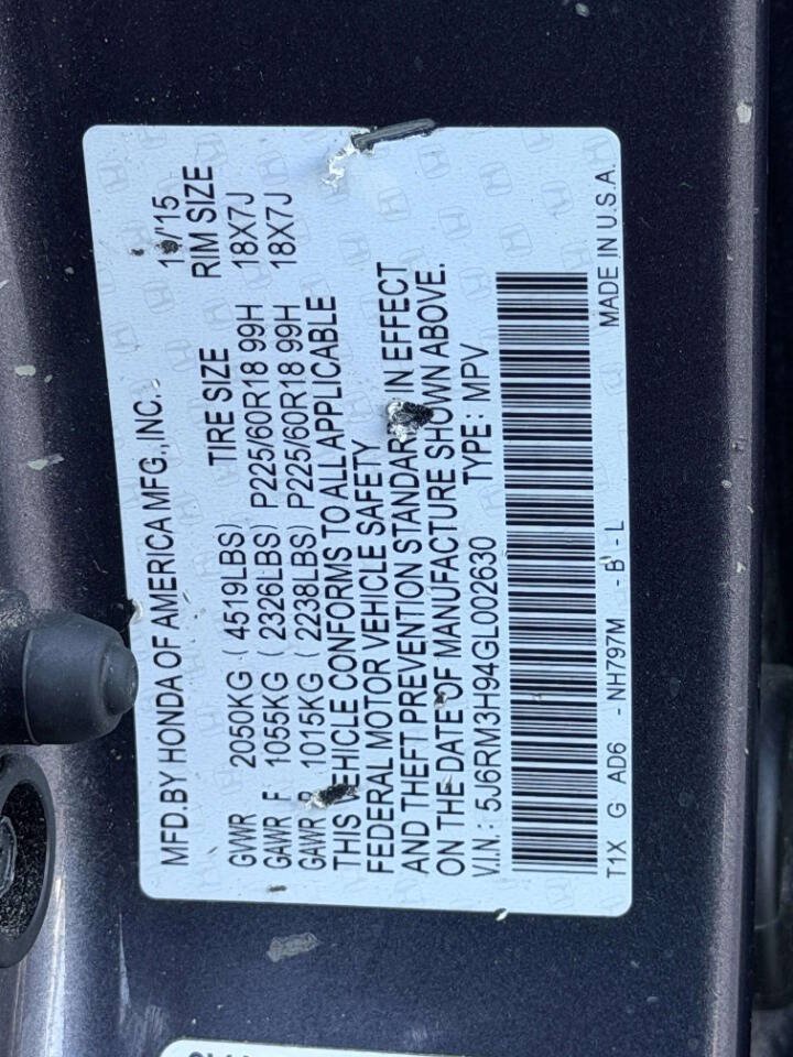 Used 2016 Honda CR-V Touring image 17