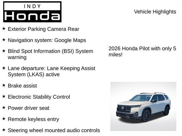 New 2026 Honda Pilot Black Edition image 7