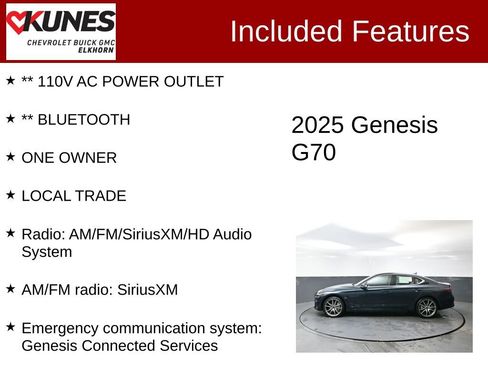 Used 2025 Genesis G70 2.5T image 3
