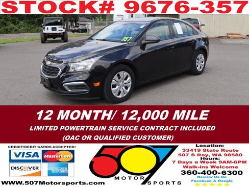 Used 2015 Chevrolet Cruze LS FWD image 3