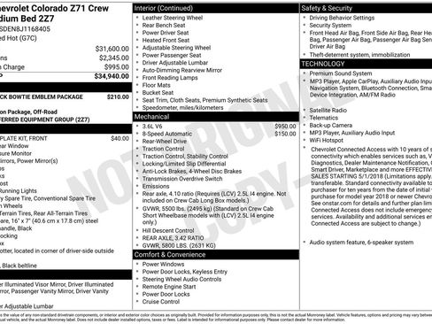 Used 2018 Chevrolet Colorado Z71 RWD image 14