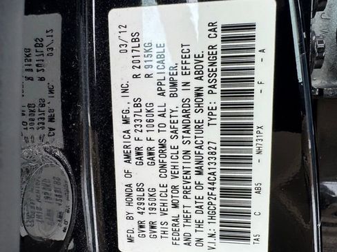 Used 2012 Honda Accord LX image 21