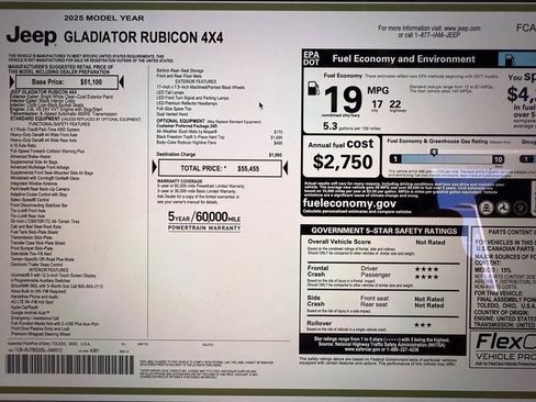 New 2025 Jeep Gladiator Rubicon image 27