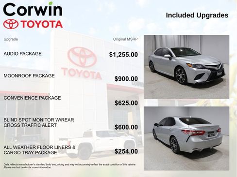 Used 2018 Toyota Camry SE w/ Audio Package FWD image 4