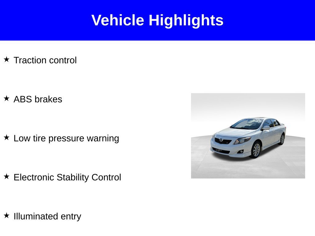 Used 2010 Toyota Corolla S FWD image 2