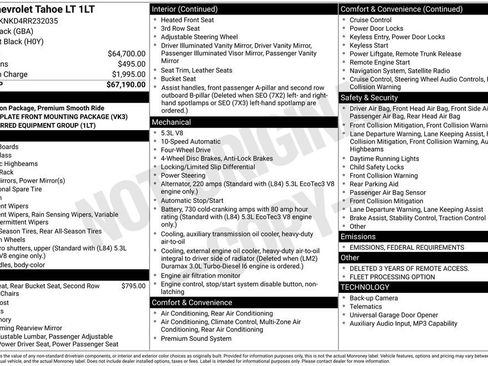 Used 2024 Chevrolet Tahoe LT image 39