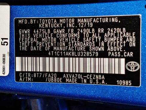 Used 2020 Toyota Camry LE FWD image 55