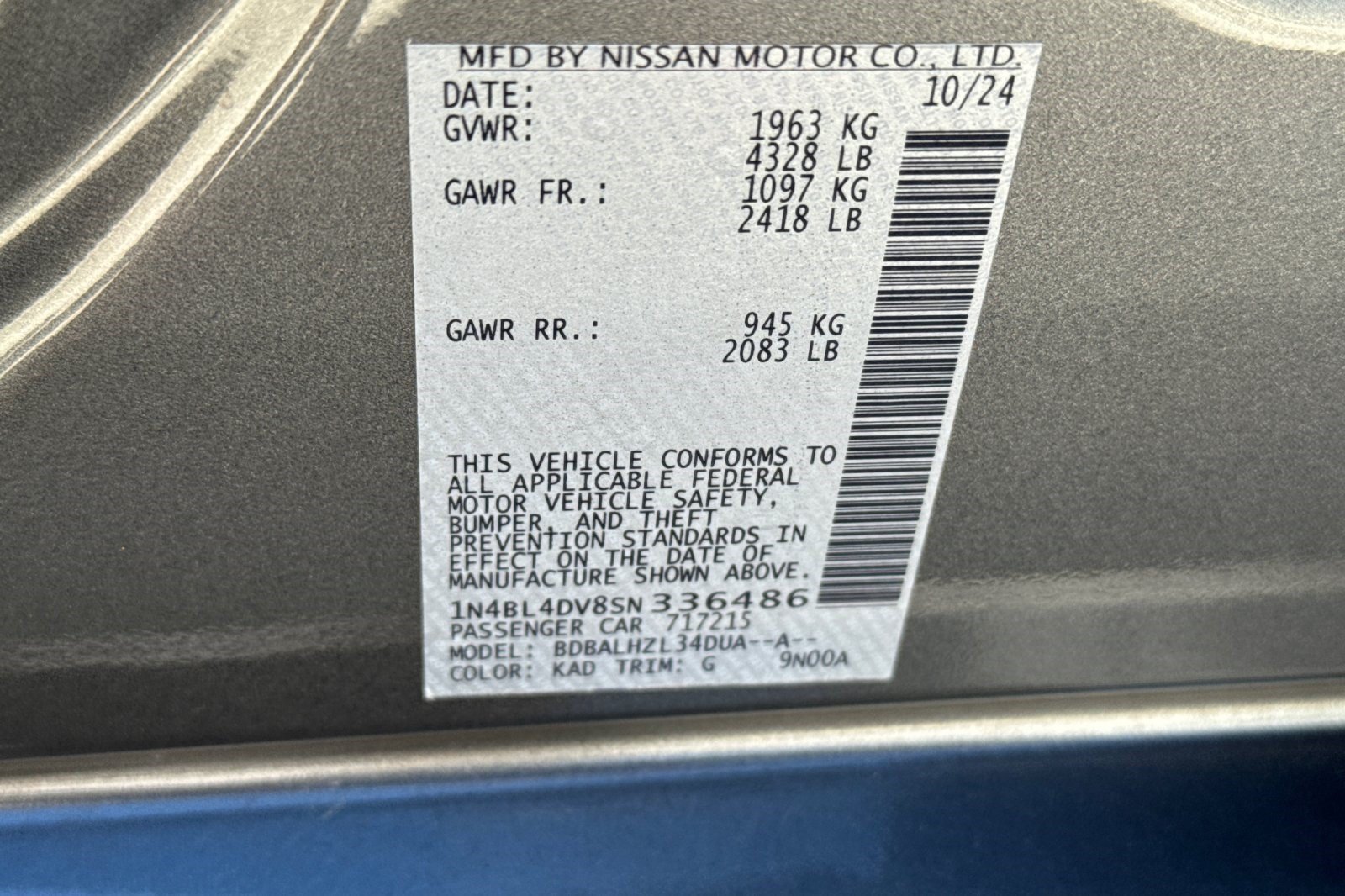 Used 2025 Nissan Altima 2.5 SV FWD image 29
