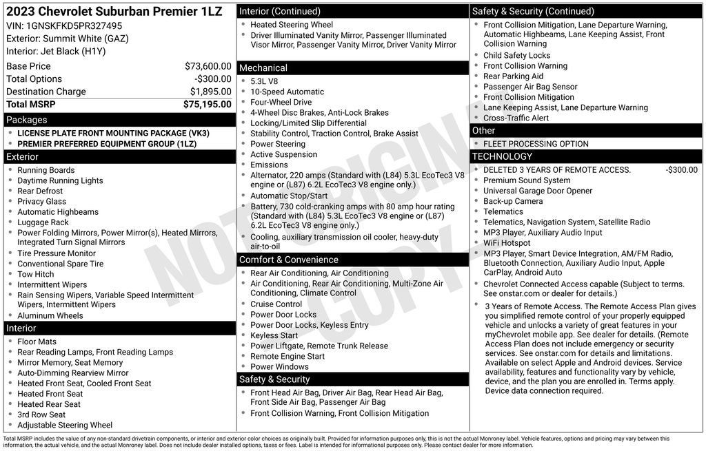 Used 2023 Chevrolet Suburban Premier AWD/4WD image 39