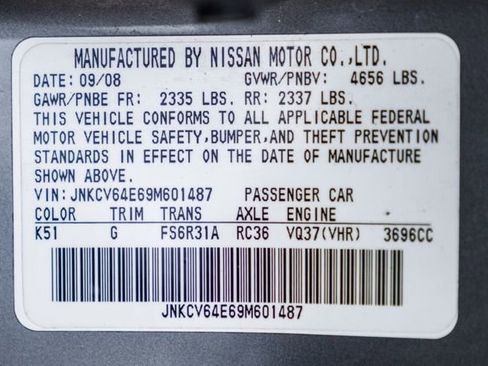 Used 2009 INFINITI G37 Sport w/ Premium Pkg image 82