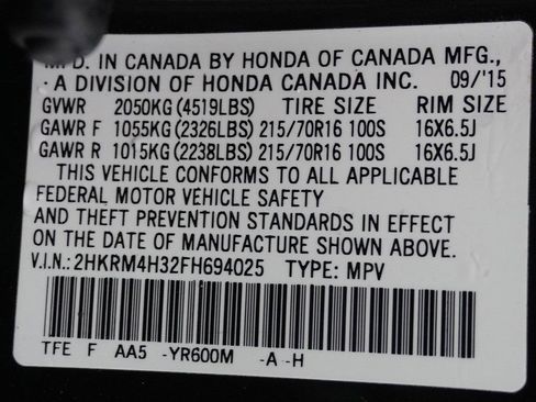 Used 2015 Honda CR-V LX image 44