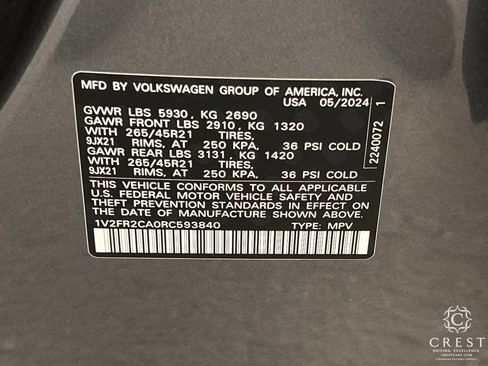 Used 2024 Volkswagen Atlas SEL Premium R-Line image 33