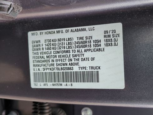 Used 2020 Honda Ridgeline RTL-E image 35