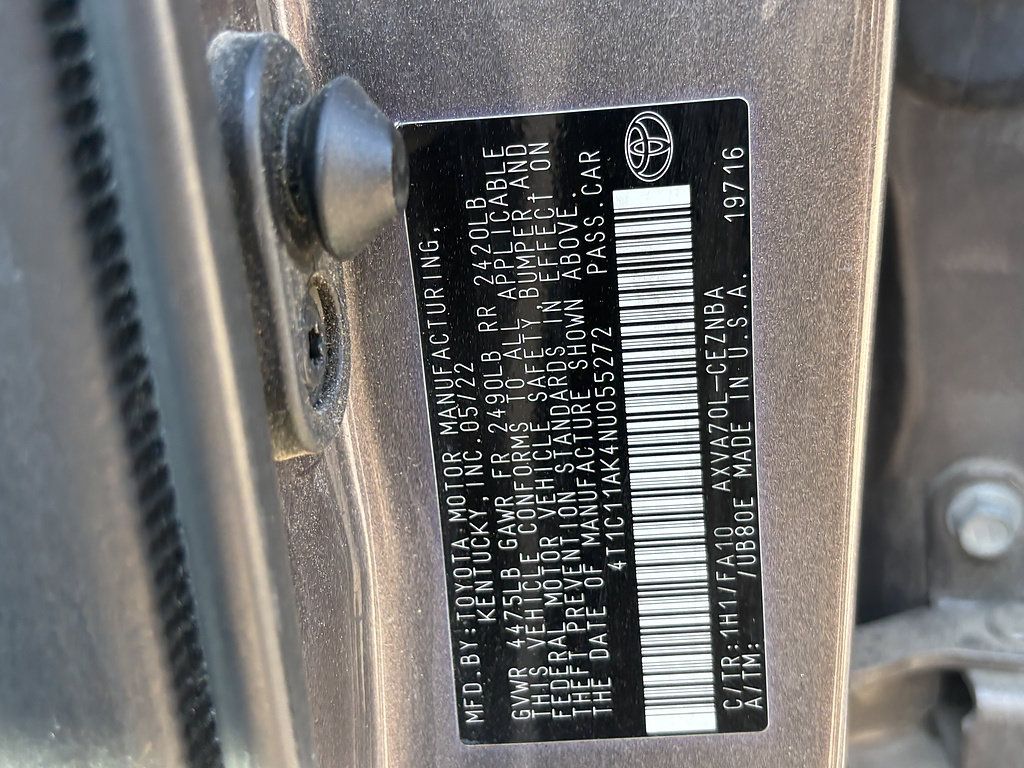 Used 2022 Toyota Camry LE FWD image 13