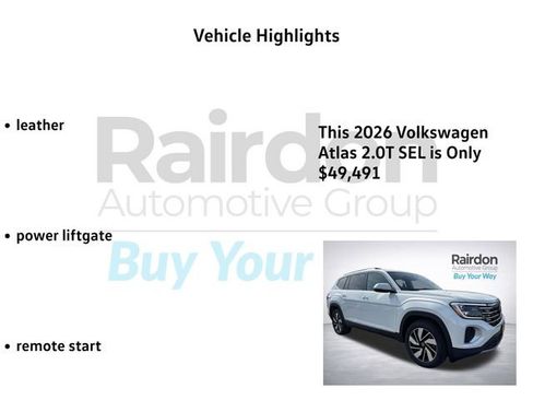 New 2026 Volkswagen Atlas SEL AWD/4WD image 10