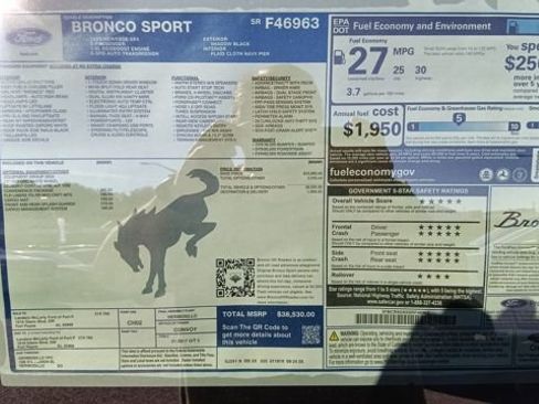 New 2025 Ford Bronco Sport Heritage w/ Convenience Package AWD/4WD image 31