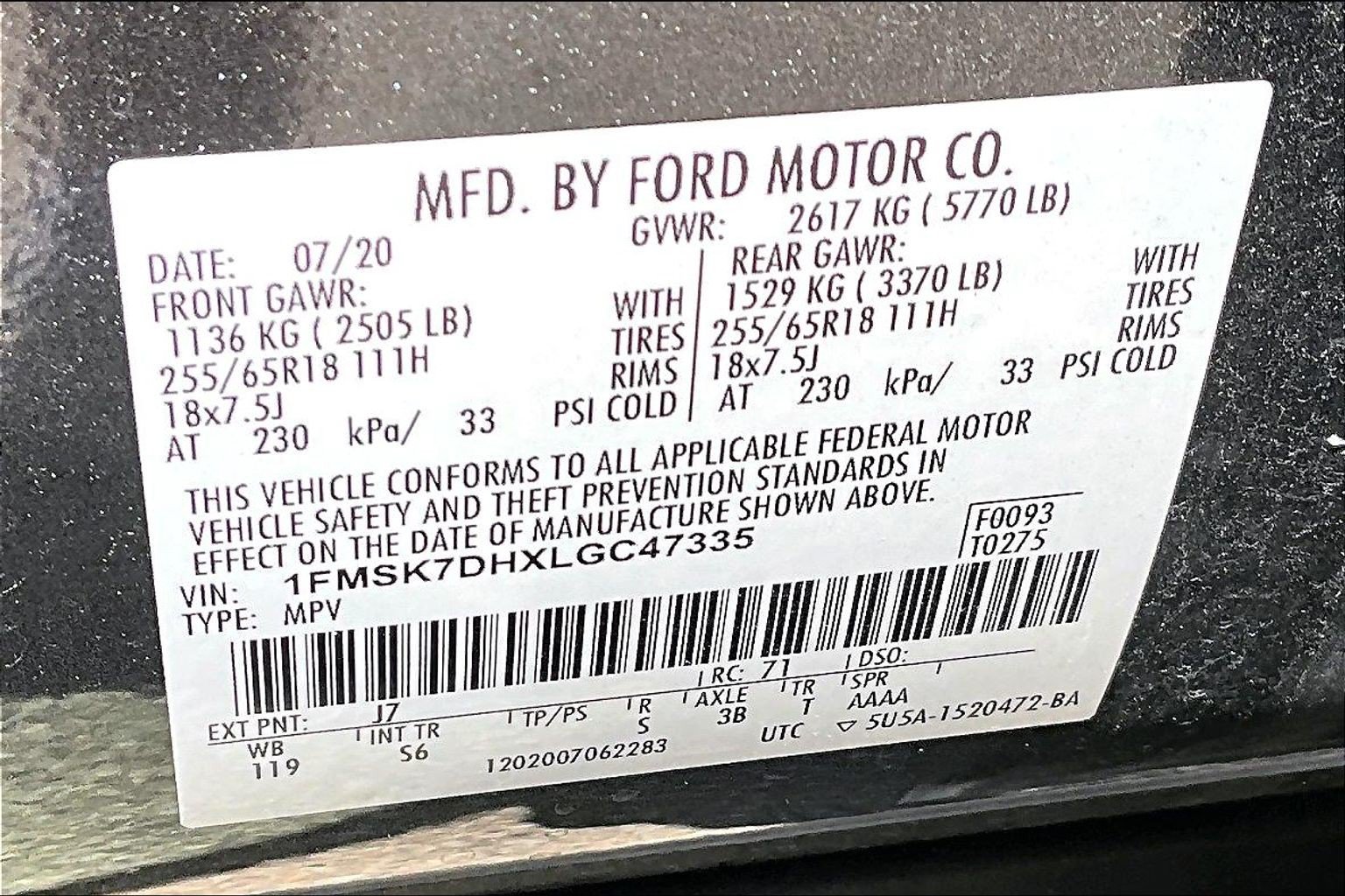 Used 2020 Ford Explorer XLT w/ Equipment Group 202A RWD image 36