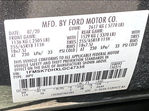 Used 2020 Ford Explorer XLT w/ Equipment Group 202A RWD image 36