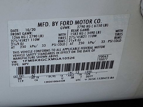 Certified 2021 Ford Explorer ST w/ Equipment Group 401A image 29