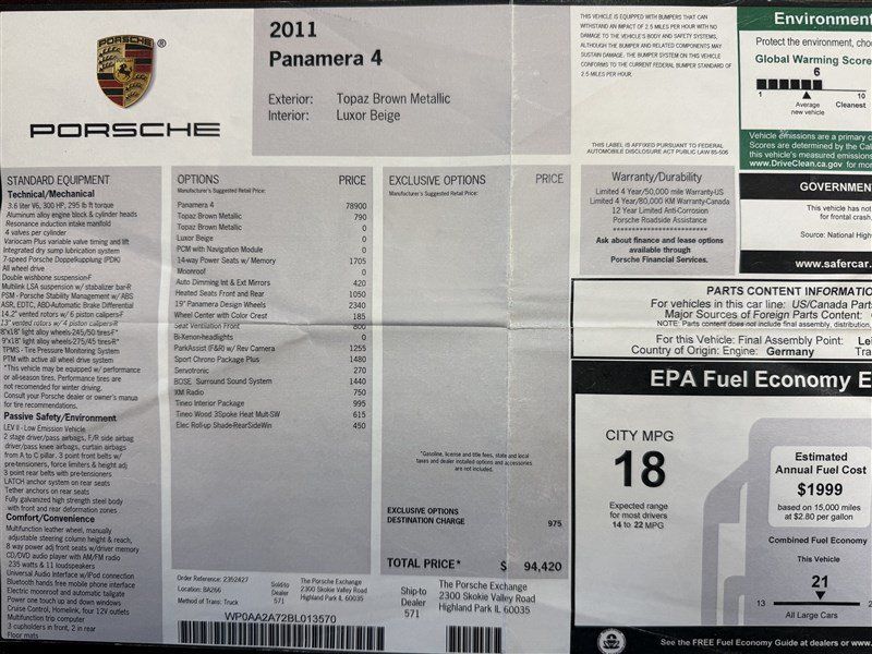 Used 2011 Porsche Panamera RWD image 5