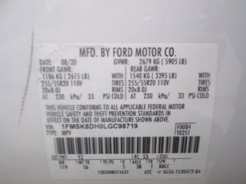 Used 2020 Ford Explorer XLT w/ Equipment Group 202A image 31