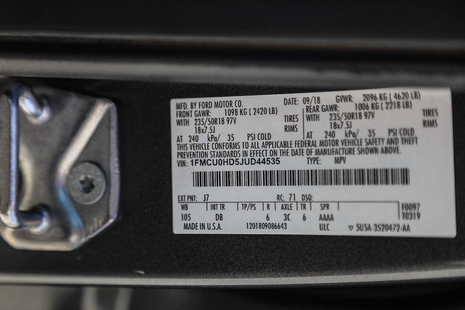 Used 2018 Ford Escape SEL FWD image 26