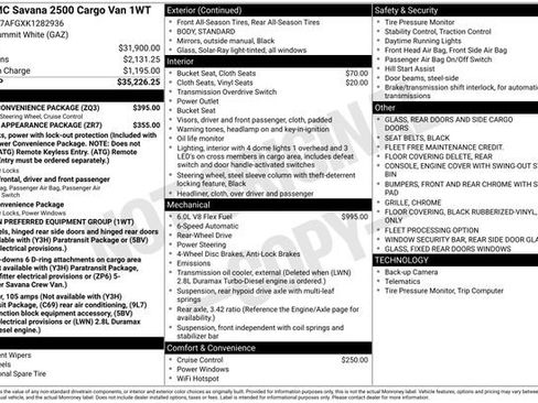 Used 2019 GMC Savana 2500 w/ Driver Convenience Package image 20