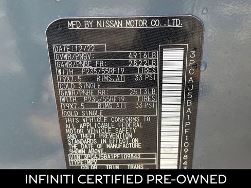 Certified 2023 INFINITI QX50 Luxe w/ Cargo Package image 27