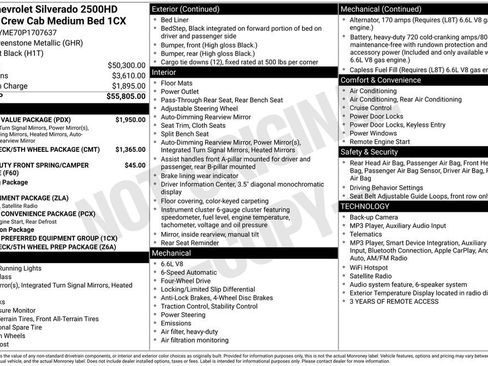 Used 2023 Chevrolet Silverado 2500 Custom w/ Custom Value Package AWD/4WD image 2