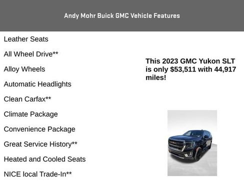 Used 2023 GMC Yukon SLT w/ SLT Premium Package AWD/4WD image 8