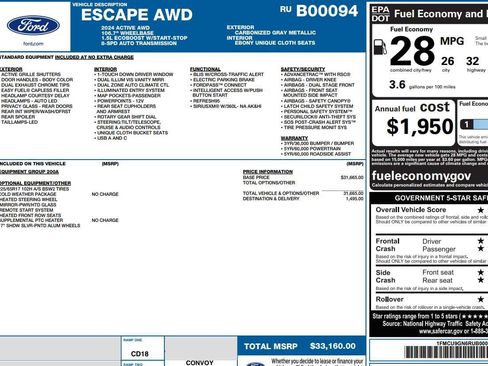 Used 2024 Ford Escape Active AWD/4WD image 2