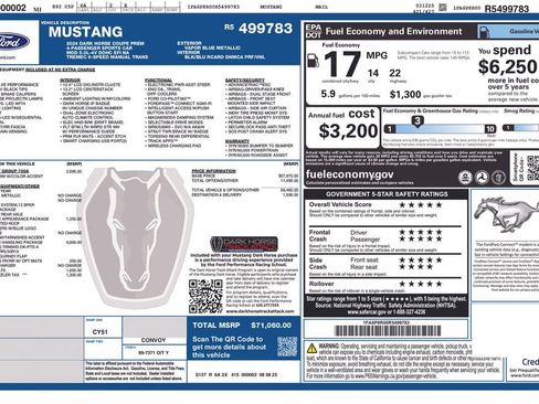 Used 2024 Ford Mustang Dark Horse w/ Dark Horse Handlin Package RWD image 5