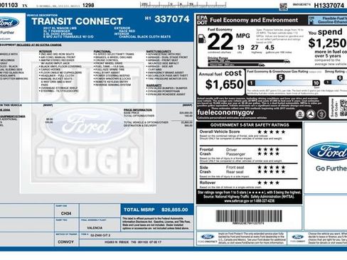 Used 2017 Ford Transit Connect XL FWD image 2