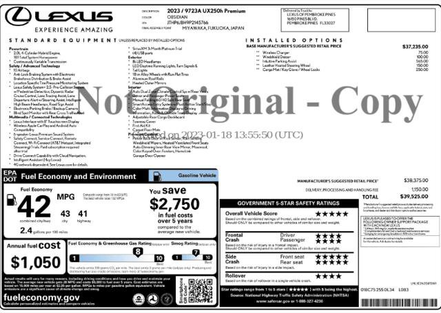 Used 2023 Lexus UX 250h FWD w/ Accessory Package (Z1) image 4