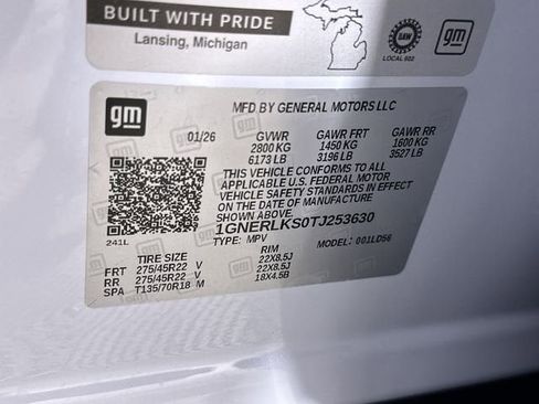 New 2026 Chevrolet Traverse RS w/ LPO, Floor Liner Package image 62