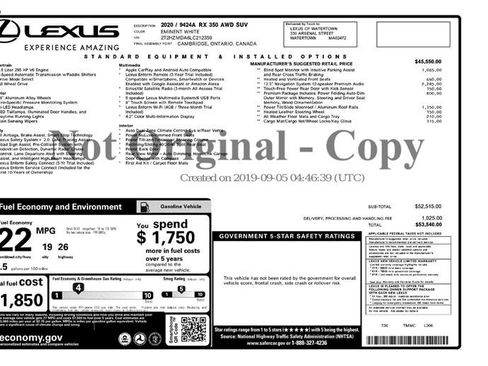 Used 2020 Lexus RX 350 AWD image 3