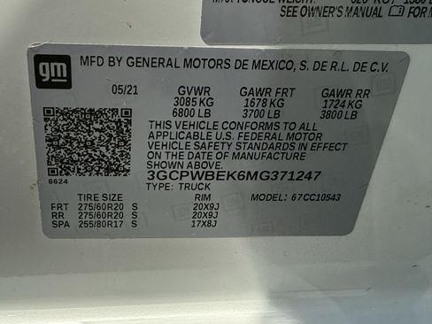 Used 2021 Chevrolet Silverado 1500 Custom RWD image 36