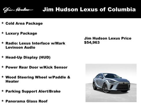 Certified 2023 Lexus RX 350 FWD w/ Cold Area Package image 4