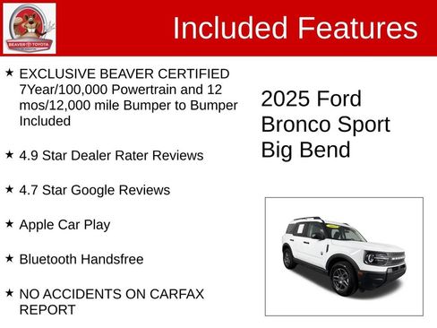 Used 2025 Ford Bronco Sport Big Bend AWD/4WD image 4