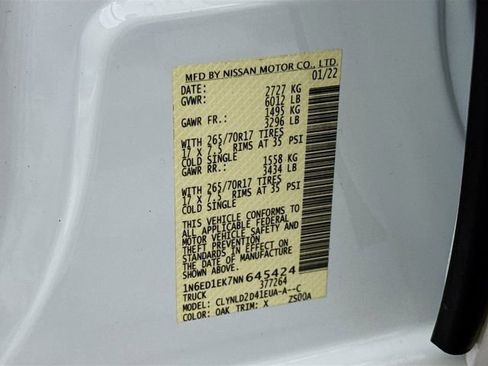 Used 2022 Nissan Frontier PRO-4X w/ Technology Package image 30