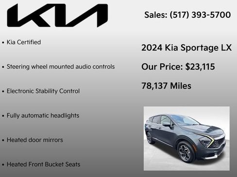 Used 2024 Kia Sportage LX AWD/4WD image 7
