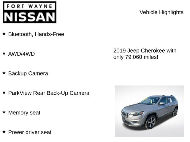 Used 2019 Jeep Cherokee Limited AWD/4WD image 7