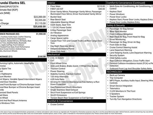 Used 2023 Hyundai Elantra SEL w/ Convenience Package FWD image 5