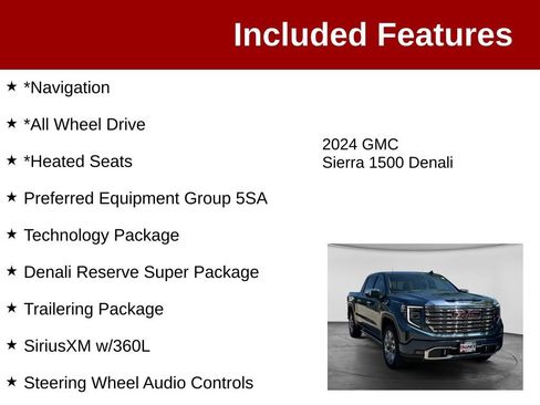 Used 2024 GMC Sierra 1500 Denali AWD/4WD image 3