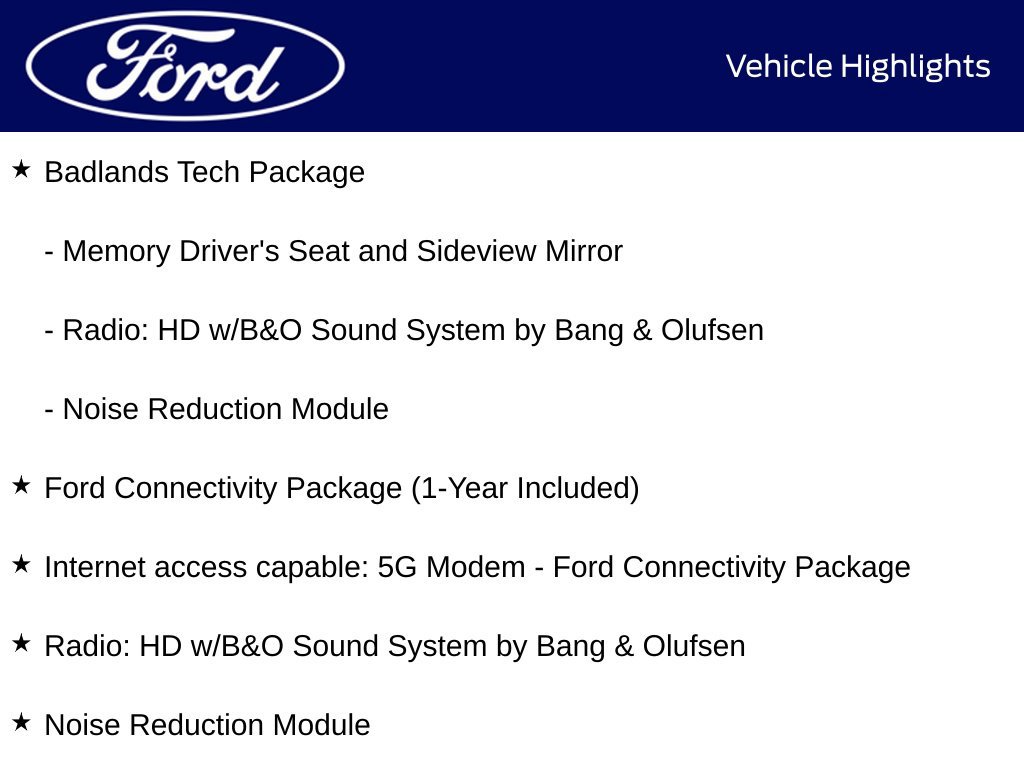 New 2026 Ford Bronco Sport Badlands w/ Badlands Tech Package AWD/4WD image 10