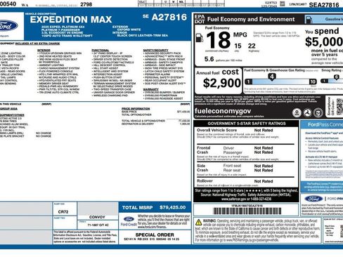Used 2025 Ford Expedition Max Platinum AWD/4WD image 4
