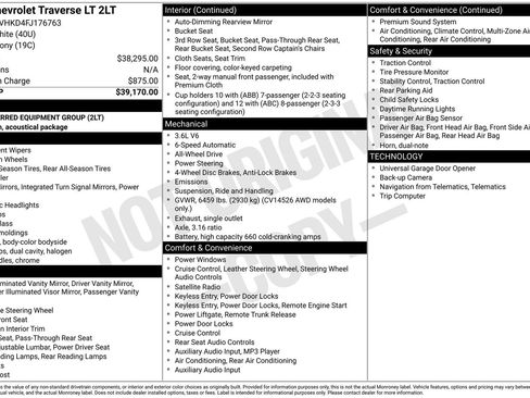 Used 2015 Chevrolet Traverse LT image 13